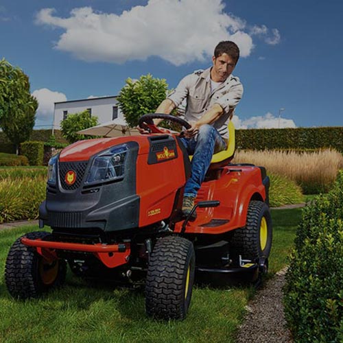 Rasentraktoren Akku-Aufsitzrasenmäher Yard Force E559 - 56V/50Ah - Fangkorb, Seitenauswurf und Mulchen