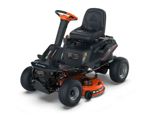 Akku-Aufsitzrasenmäher Yard Force E559 - 56V/50Ah - Fangkorb, Seitenauswurf und Mulchen
