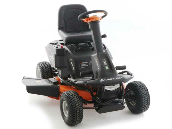 Akku-Aufsitzrasenmäher Yard Force E559 - 56V/50Ah - Fangkorb, Seitenauswurf und Mulchen