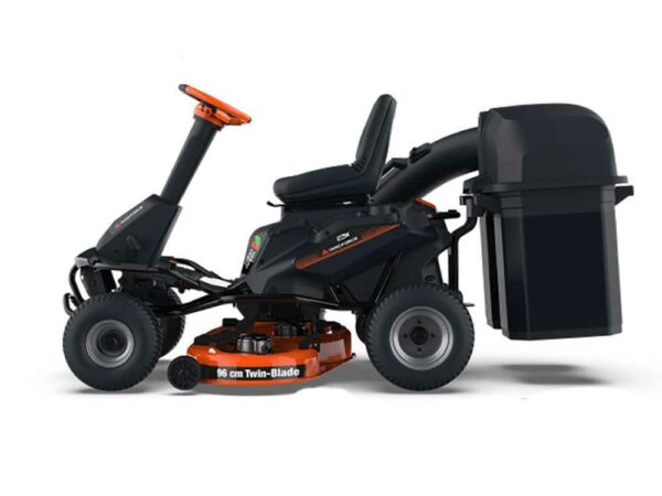 Akku-Aufsitzrasenmäher Yard Force E559 - 56V/50Ah - Fangkorb, Seitenauswurf und Mulchen