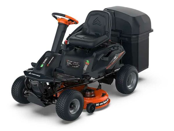 Akku-Aufsitzrasenmäher Yard Force E559 - 56V/50Ah - Fangkorb, Seitenauswurf und Mulchen