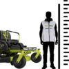 Akku-Nullwendekreismäher Ryobi ZTR480ex - Elektromotor mit Akku 48V/100Ah - Schnittbreite 107cm - 2in1