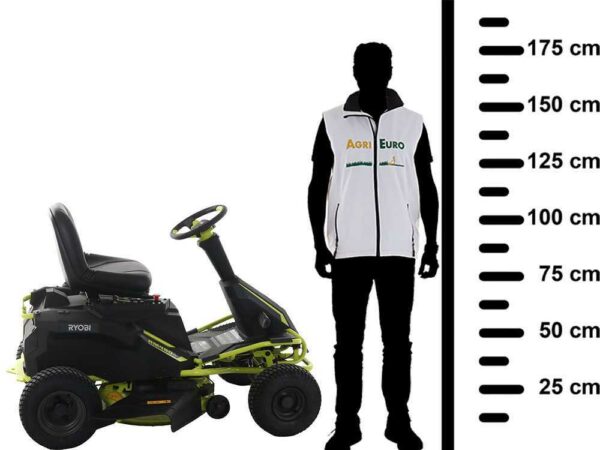 Akku-Rasentraktor Ryobi RM480E - Mulchfunktion- Seitenauswurf - 4x12V Bleiakku