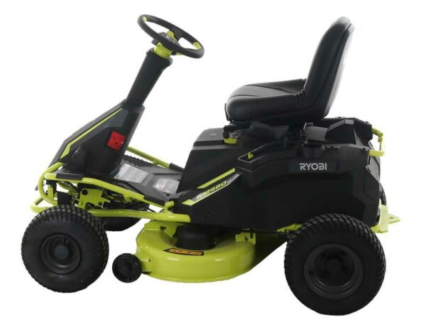 Akku-Rasentraktor Ryobi RM480E - Mulchfunktion- Seitenauswurf - 4x12V Bleiakku