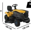 Akku-Rasentraktor Stiga e-Ride S300 - 48V/30Ah Akku-Elektromotor - Mulchschnitt