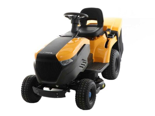 Akku-Rasentraktor Stiga Estate 384e - Fangkorb - Leistung 48V/30Ah