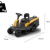 Akku-Rasentraktor Stiga SWIFT 372e - ePower Akkus - 72 cm Schnittbreite