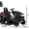 AL-KO T18-111.4 HDS-A V2 - Rasentraktor - Hydrostatgetriebe - Seitenauswurf