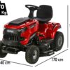 Blue Bird LT SD 108H - Rasentraktor mit hydrostatischem Getriebe - Seitenauswurfsystem