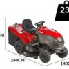 Castelgarden PTX230 HD - Rasentraktor mit Fangkorb - Hydrostatgetriebe