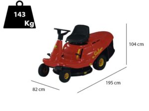 Eurosystems SLALOM 67 - Mini Rider Aufsitzrasenmäher- Motor B&S 3105 PowerBuilt - Hydrostatgetriebe