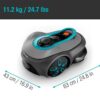 Gardena Smart SILENO Free 800 - Rasenmähroboter - Verwaltung mit Gardena Smart App - Ohne Begrenzung