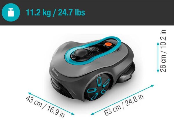 Gardena Smart SILENO Free 800 - Rasenmähroboter - Verwaltung mit Gardena Smart App - Ohne Begrenzung