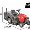 GeoTech-Pro RTM 170-960 C - Rasentraktor - Mechanikgetriebe - Fangkorb