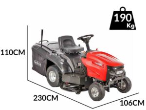 GeoTech-Pro RTM 170-960 C - Rasentraktor - Mechanikgetriebe - Fangkorb