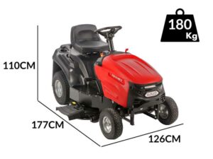 GeoTech-Pro RTM 170-960 S - Rasentraktor - Mechanikgetriebe - Seitenauswurf