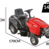 GeoTech-Pro RTM 75-685 S - Rasentraktor - Mechanikgetriebe - Seitenauswurf