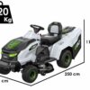 PROMO EGO TR 3801 E - B - Akku-Aufsitzmäher mit Fangkorb - 56V - 15Ah