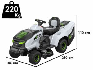 PROMO EGO TR 3801 E - B - Akku-Aufsitzmäher mit Fangkorb - 56V - 15Ah