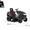 Rasentraktor AL-KO T15 93.2 HDS-A Easy mit Seitenauswurf - 8.5 kW