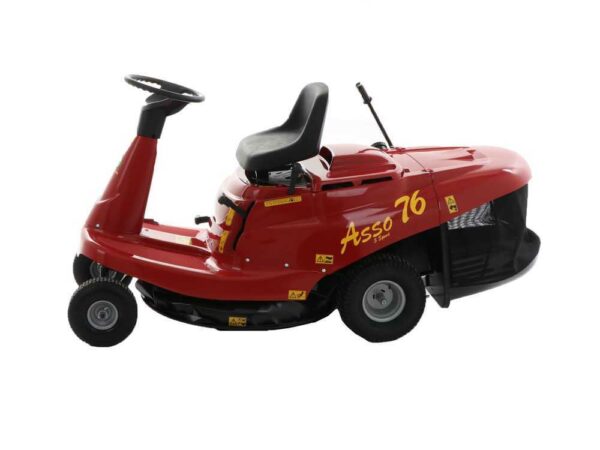 Rider Aufsitzrasenmäher Eurosystems ASSO 76 Mini rider - mechanisches Getriebe mit Gängen - 76 cm Schnittbreite