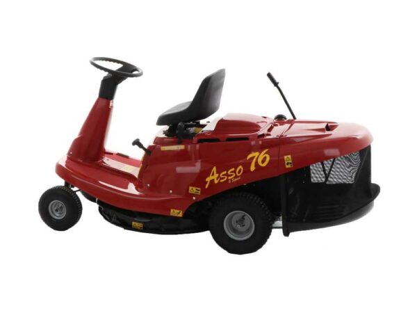 Rider Aufsitzrasenmäher Eurosystems ASSO 76 Mini rider - mechanisches Getriebe mit Gängen - 76 cm Schnittbreite