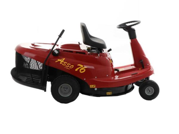 Rider Aufsitzrasenmäher Eurosystems ASSO 76 Mini rider - mechanisches Getriebe mit Gängen - 76 cm Schnittbreite