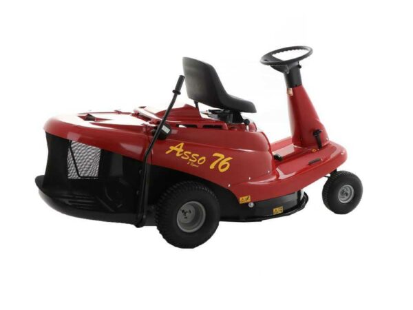 Rider Aufsitzrasenmäher Eurosystems ASSO 76 Mini rider - mechanisches Getriebe mit Gängen - 76 cm Schnittbreite