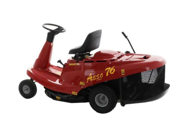 Rider Aufsitzrasenmäher Eurosystems ASSO 76 Mini rider - mechanisches Getriebe mit Gängen - 76 cm Schnittbreite