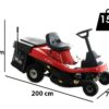 Rider Aufsitzrasenmäher GeoTech GT-MR 76 Mini Rider - Motor 432 ccm mit E-Starter