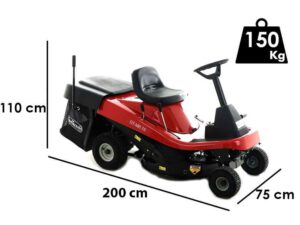 Rider Aufsitzrasenmäher GeoTech GT-MR 76 Mini Rider - Motor 432 ccm mit E-Starter
