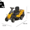 Stiga COMBI 166 - Rasentraktor - Motor 224 ccm - 66 cm Schnittbreite
