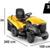 Stiga Estate 7102 W - Aufsitzmäher - hydrostatisches Getriebe - Grasfangbehälter - Mulchen