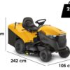 Stiga Estate 7102 W SE 90 - Rasentraktor - Hydrostatgetriebe - Fangkorb - Mulchen