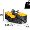 Stiga Estate 798 W - Aufsitzmäher - hydrostatisches Getriebe - Fangkorb - Mulchen