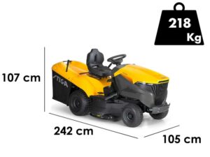Stiga Estate 798 W - Aufsitzmäher - hydrostatisches Getriebe - Fangkorb - Mulchen