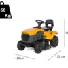 Stiga Tornado 398 M - Rasentraktor - mechanisches Getriebe und Seitenauswurf