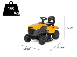 Stiga Tornado 398 M - Rasentraktor - mechanisches Getriebe und Seitenauswurf