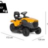 Stiga Tornado 398 - Rasentraktor mit Seitenauswurf