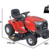 Troy-Bilt Pony 92T-S - Rasentraktor - Transmatic-Getriebe - Seitenauswurf