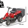 Troy-Bilt TB 60T-R SELECT - Rider Aufsitzrasenmäher - mit Fangkorb - Motor 196 ccm - Elektrostarter