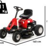 Troy-Bilt TB 60T-S SELECT - Aufsitzrasenmäher - mit Seitenauswurf - 196 ccm Motor - Elektrostarter