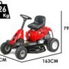 Troy-Bilt TB 76T-S - Aufsitzrasenmäher - mit Seitenauswurf - Motor 382 cm³ - Elektrostarter