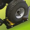Verstellbarer Bremskeil für Räder - Raddurchmesser bis zu 460 mm - für alle Rasentraktoren