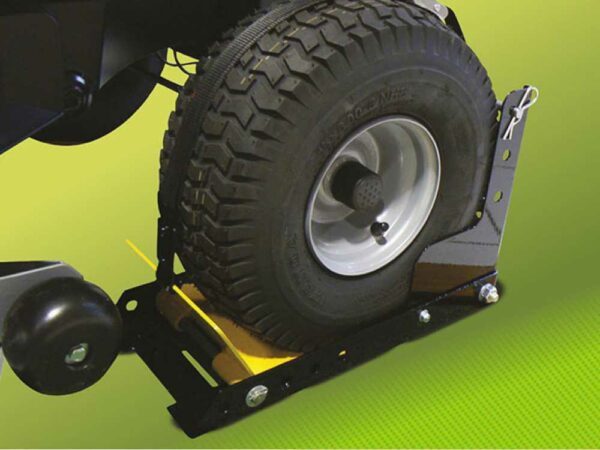 Verstellbarer Bremskeil für Räder - Raddurchmesser bis zu 460 mm - für alle Rasentraktoren