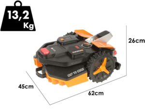 Worx Landroid Vision S250 WR202E - Mähroboter - ohne Installation